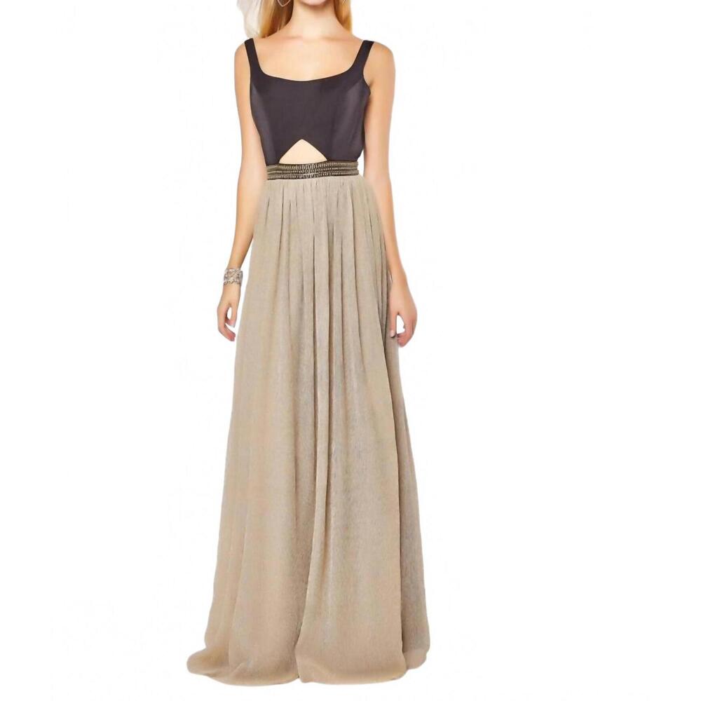NEW LAST DRESS celestial radiance dress in black-gold